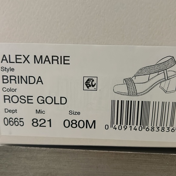 Alex Marie Rose Gold, Brinda, Sparkle Heels, Size 8
Excellent Condition - Picture 9 of 9